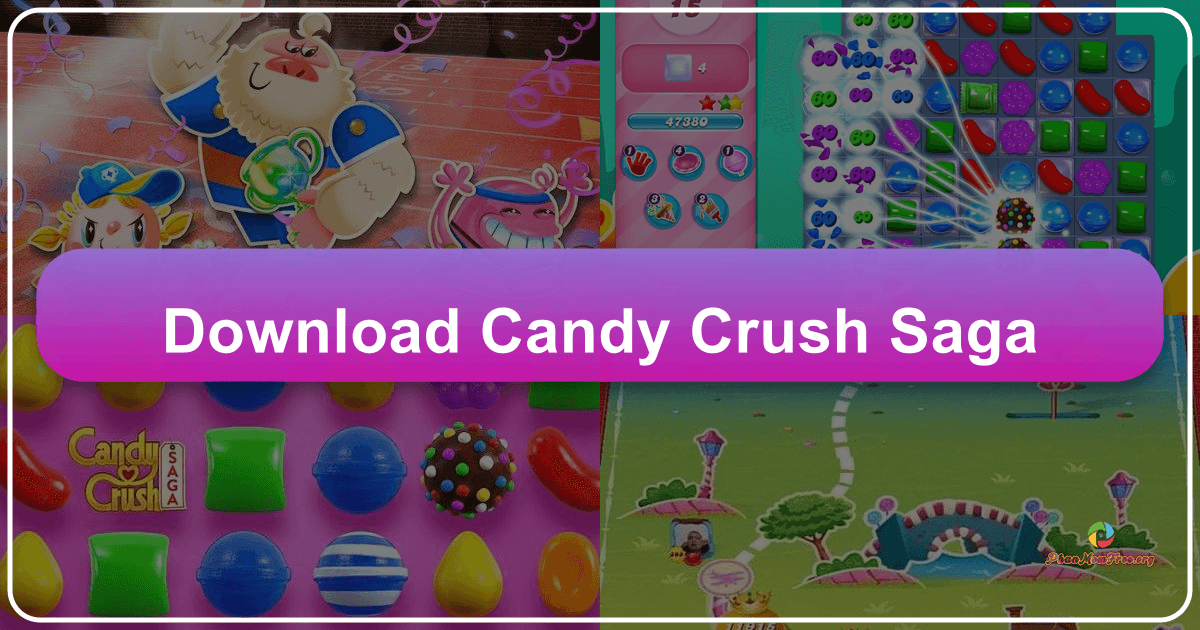 Candy Crush Saga: A match-3 puzzle game with enduring appeal and significant impact on mobile gaming landscape. /images/download-candy-crush-saga.png