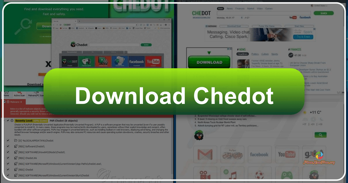 Chedot: A Chromium browser with integrated tools and unique features, but significant usability limitations and drawbacks. /images/download-chedot.png