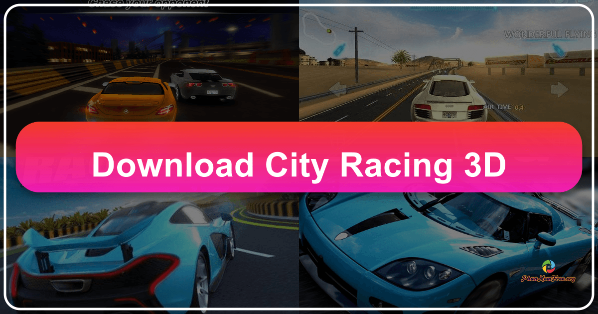 City Racing 3D: A visually stunning racing game marred by technical issues and control problems on PC. /images/download-city-racing-3d.png