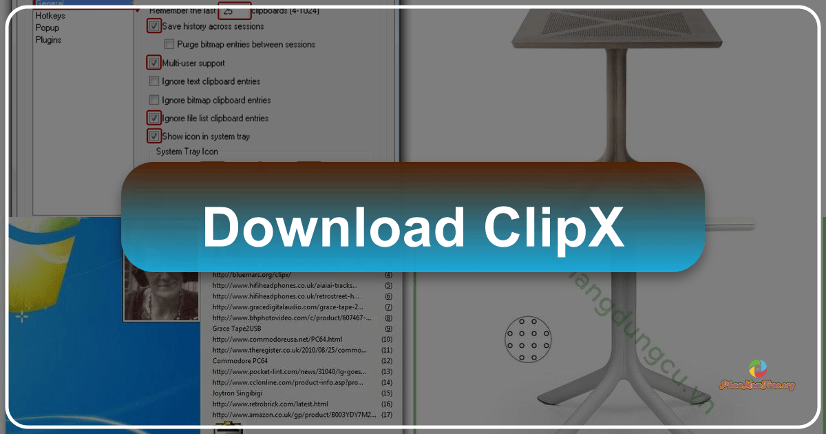 ClipX: A free Windows utility enhancing clipboard functionality with storage and management features for improved productivity. /images/download-clipx.png