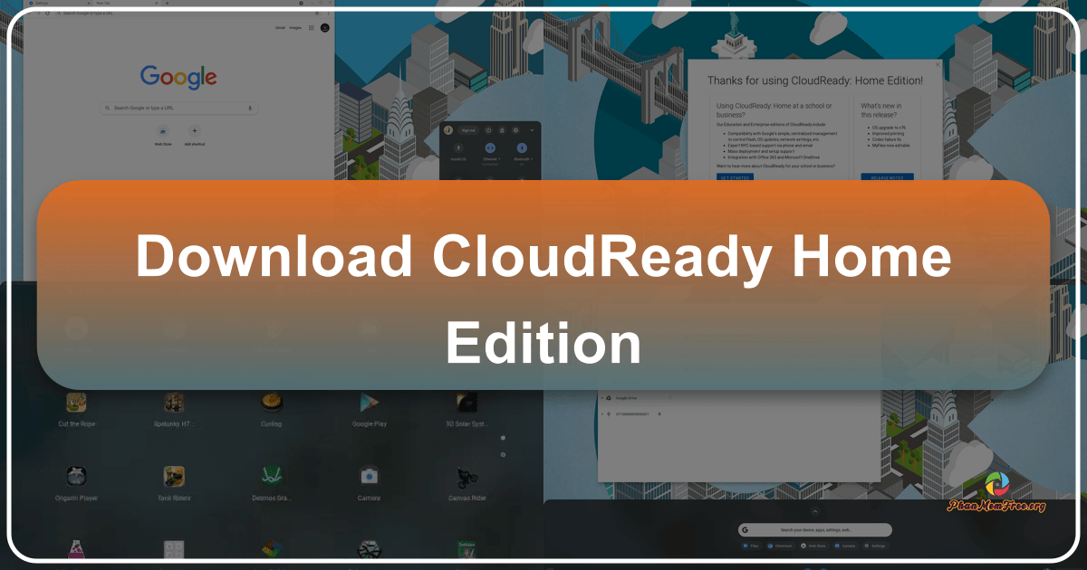 CloudReady Home Edition transforms old PCs into efficient Chrome devices with a free, versatile operating system. /images/download-cloudready-home-edition.png