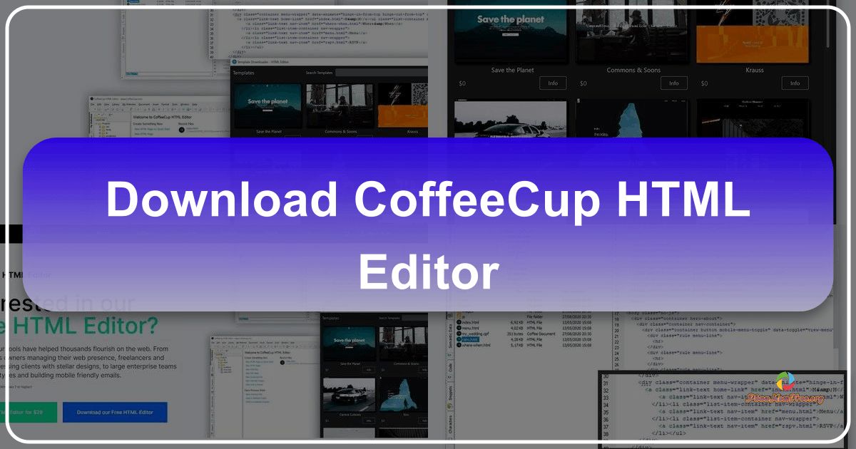 CoffeeCup HTML Editor offers a flexible and feature-rich platform for web development and design. /images/download-coffeecup-html-editor.png