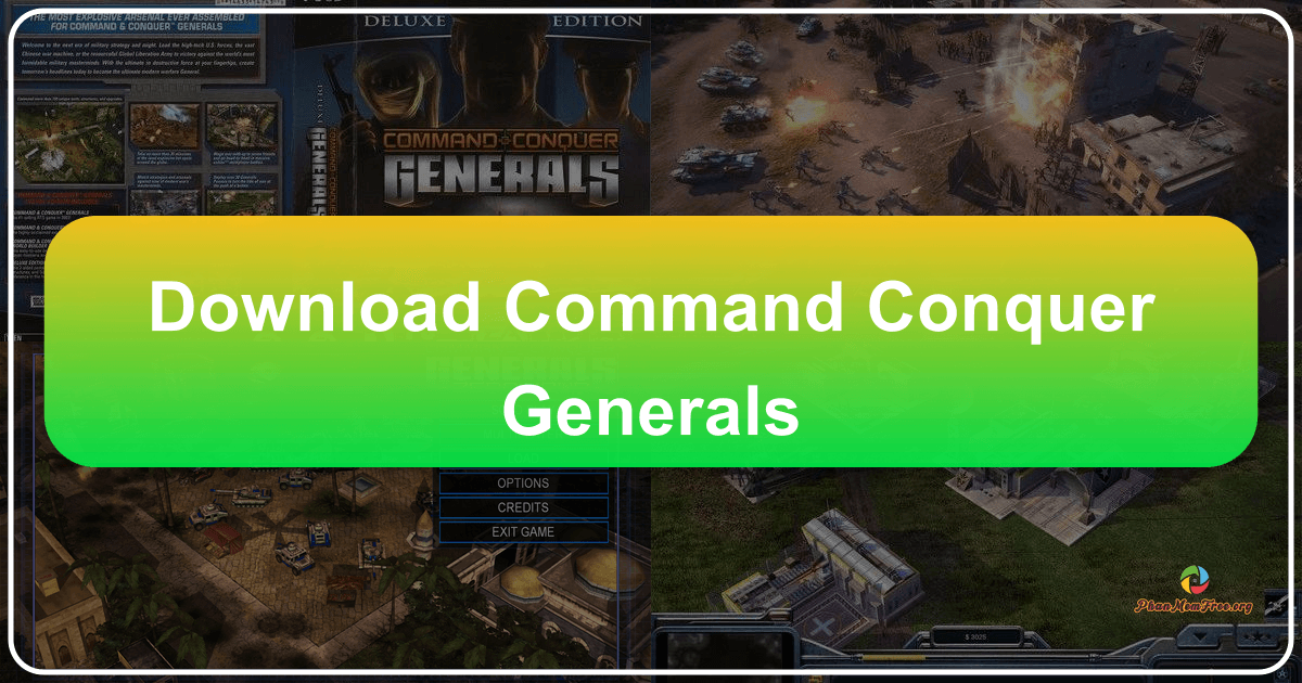 Command & Conquer: Generals offers a thrilling real-time strategy experience with modern warfare and deep strategic gameplay. /images/download-command-conquer-generals.png