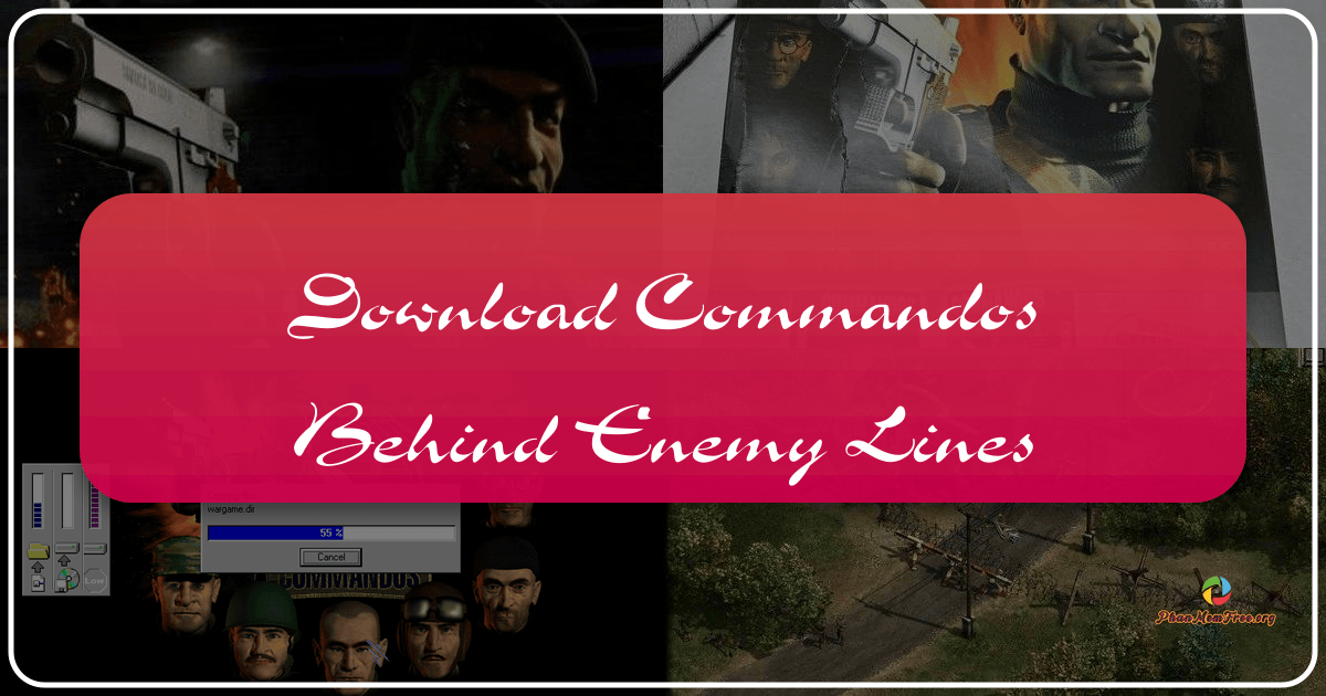 "Commandos: Behind Enemy Lines" is a classic real-time tactics game with strategic gameplay and historical WWII setting. /images/download-commandos-behind-enemy-lines.png