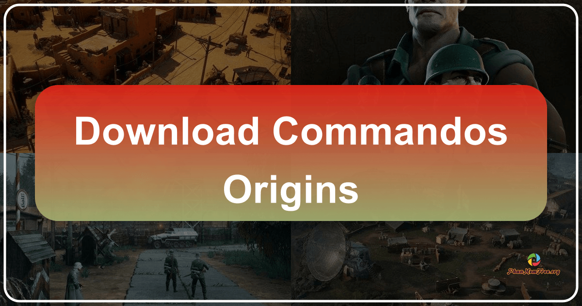 Commandos: Origins, a World War II strategy game with historical accuracy and cooperative multiplayer. /images/download-commandos-origins.png
