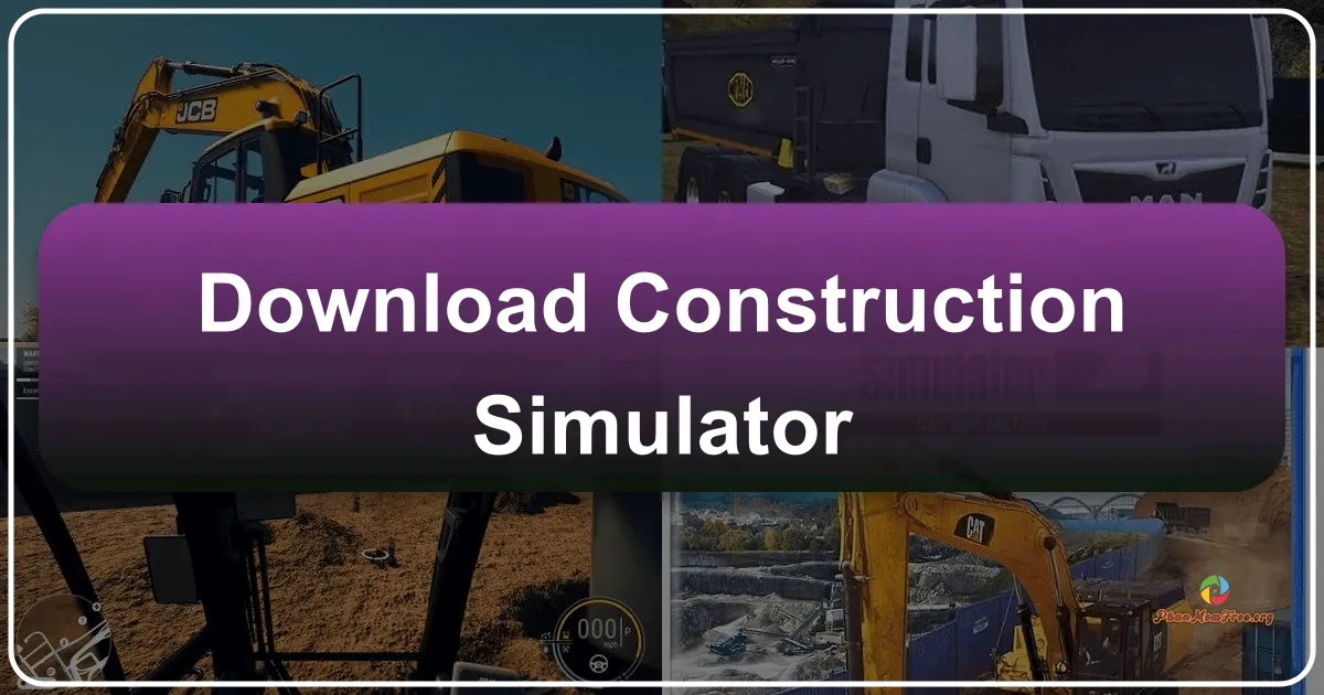 Construction Simulator: Trải Nghiệm Giả Lập Xây Dựng Hoành Tráng