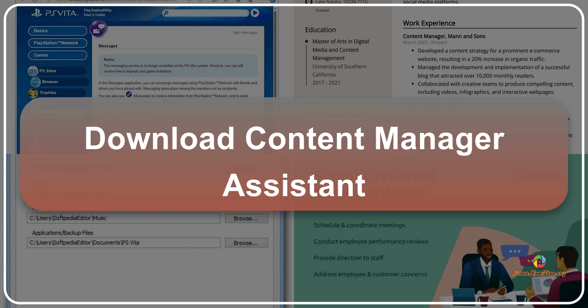 The Content Manager Assistant: A guide to transferring files between PlayStation Vita and PC with ease and convenience. /images/download-content-manager-assistant.png