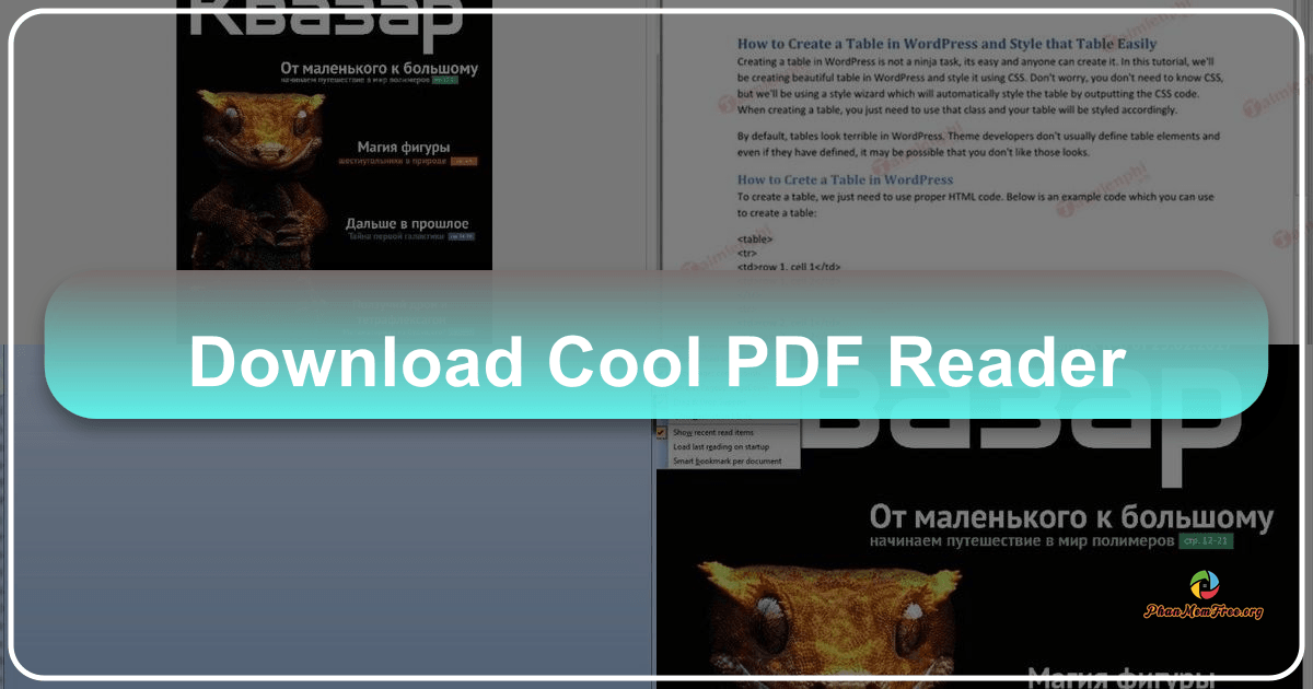Cool PDF Reader offers a lightweight and efficient PDF viewing solution for Windows users with minimal system requirements. /images/download-cool-pdf-reader.png