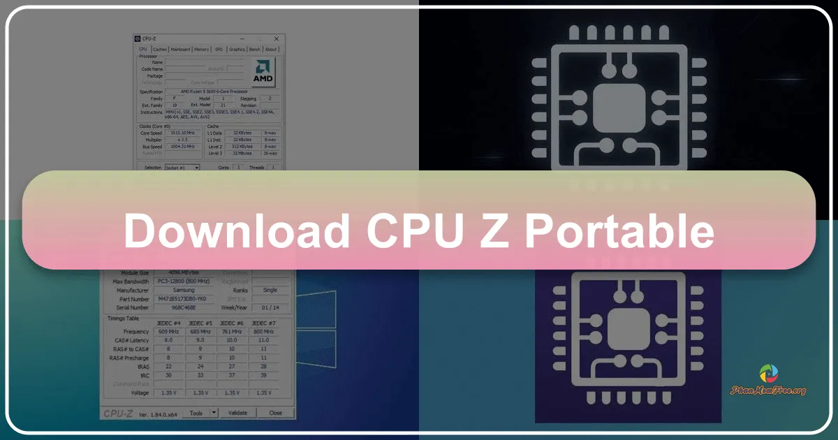 CPU-Z Portable: Công cụ kiểm tra thông tin phần cứng di động