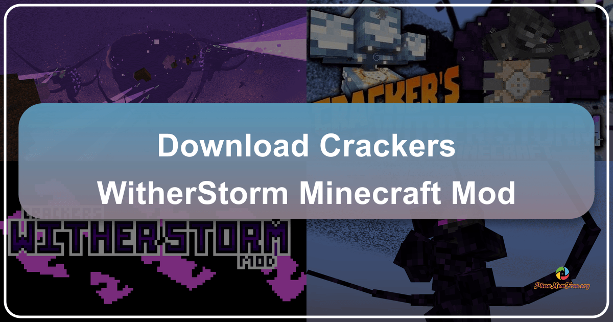The Crackers Wither Storm Minecraft mod introduces a formidable new boss fight. /images/download-crackers-witherstorm-minecraft-mod.png