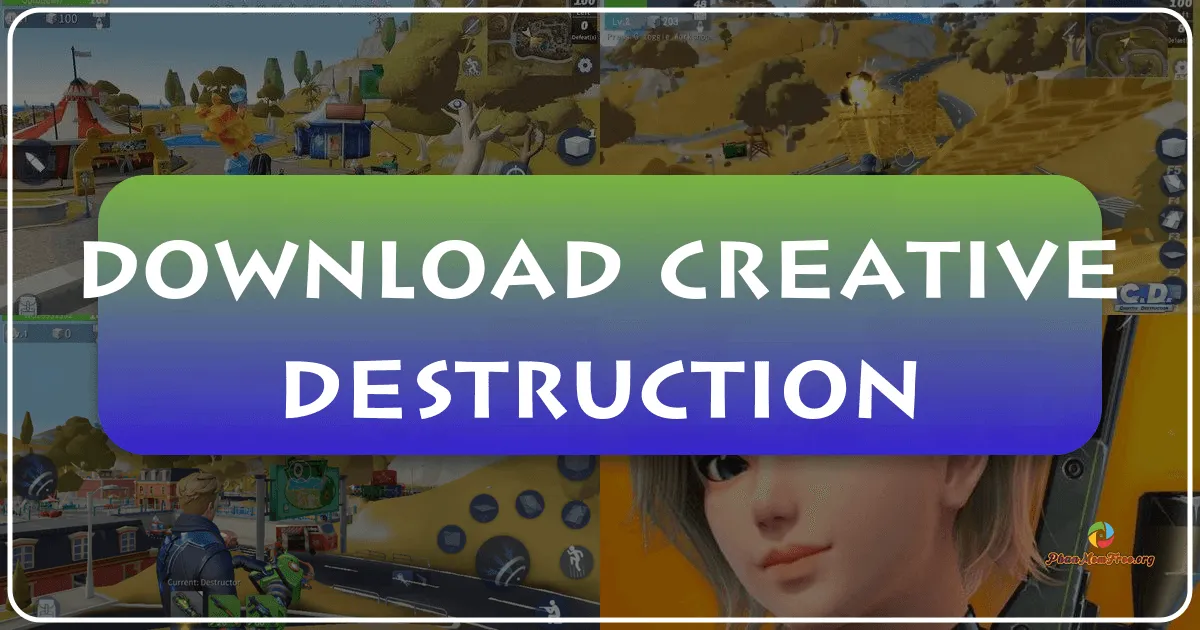 Creative Destruction: A Colorful Battle Royale with Building Blocks