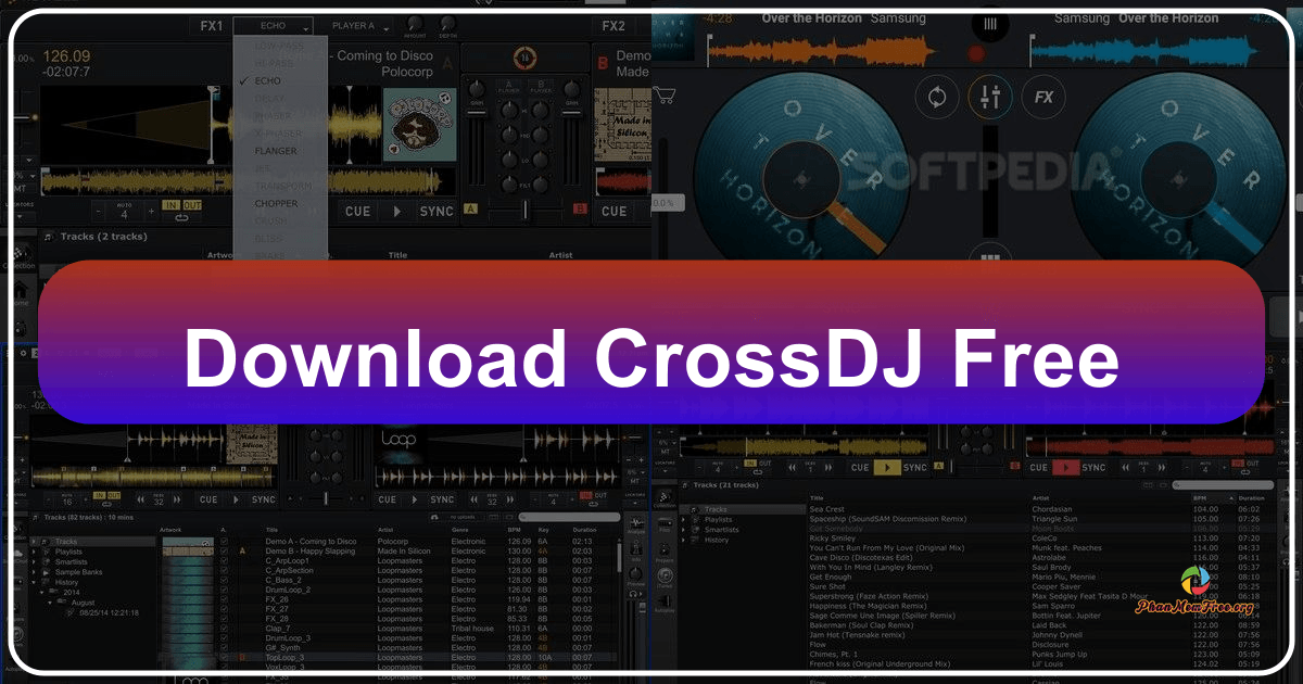CrossDJ Free: A mobile DJ application with robust features for novice and experienced DJs, offering a complete mixing experience. /images/download-crossdj-free.png