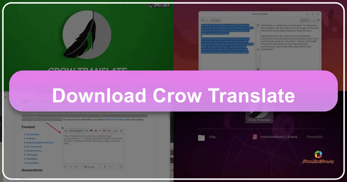 Crow Translate: Your Open-Source Companion for Seamless Language Translation