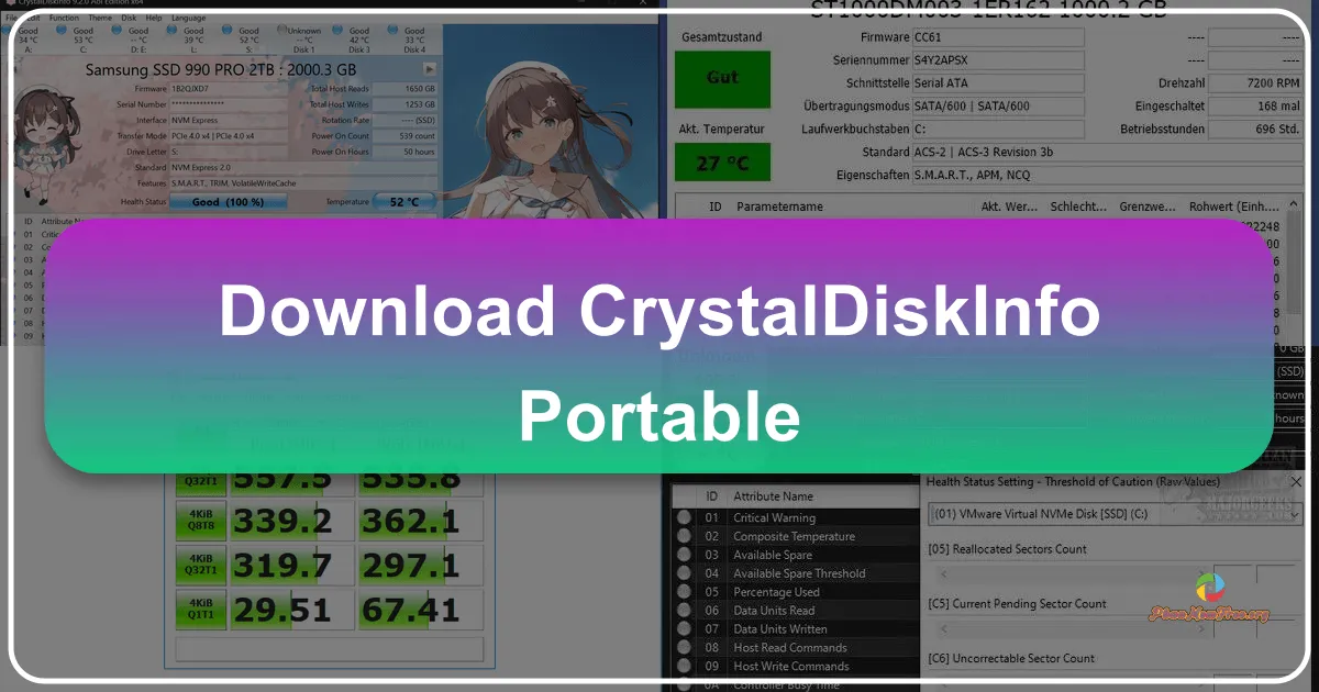 CrystalDiskInfo Portable: Your Free Hard Drive Health Monitor