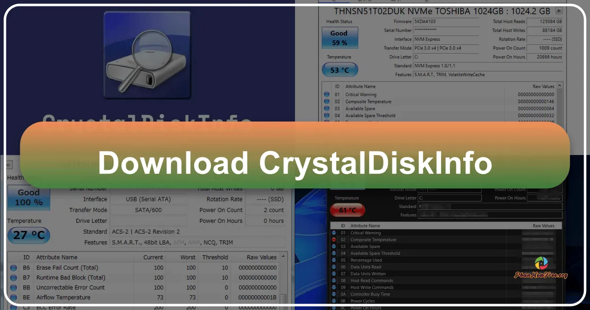 CrystalDiskInfo: Công cụ toàn diện để theo dõi và đánh giá tình trạng ổ cứng