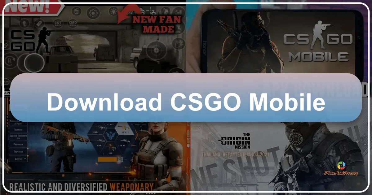 CSGO Mobile: A Mobile Adaptation of a Classic First-Person Shooter