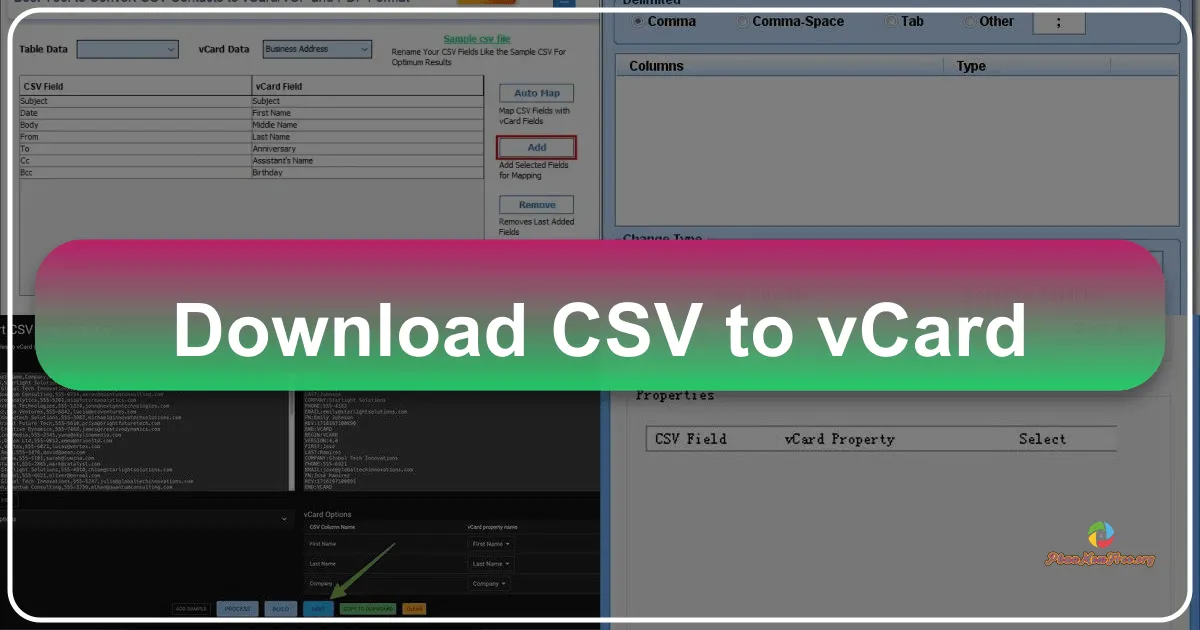 CSV to vCard: A Comprehensive Review