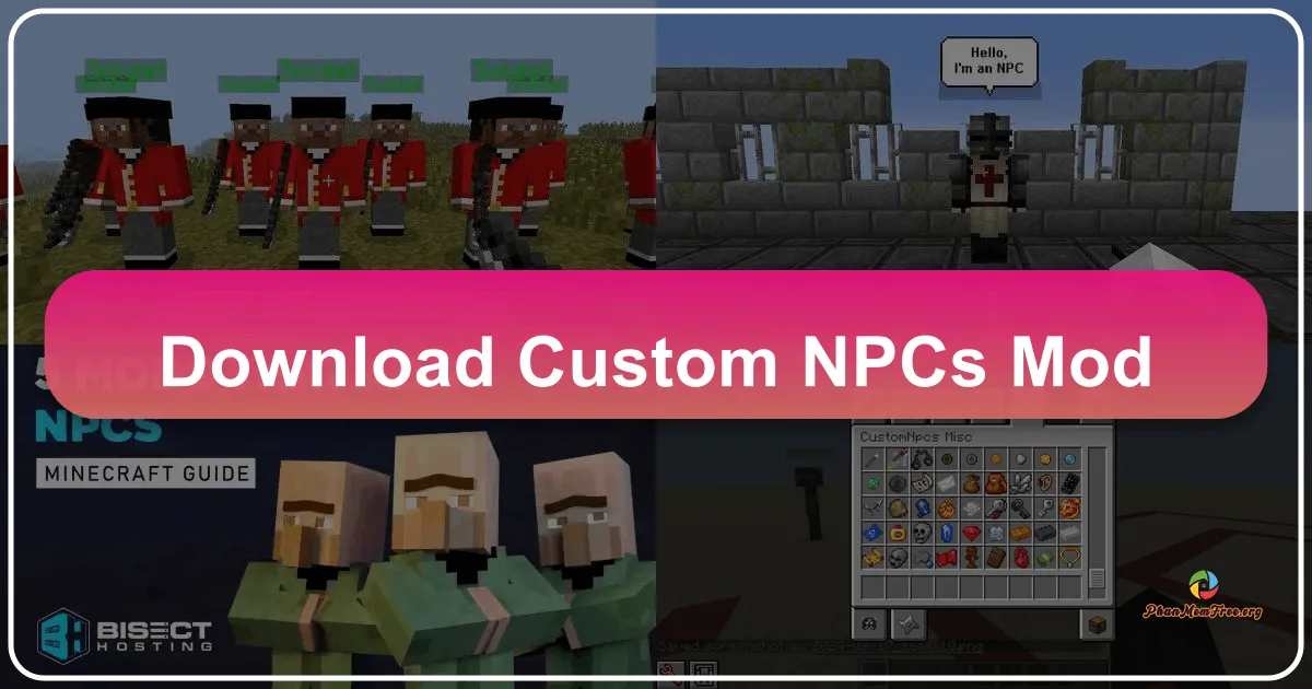 Custom NPCs Mod: Thêm Sức Sống và Sự Sáng Tạo Vào Thế Giới Minecraft