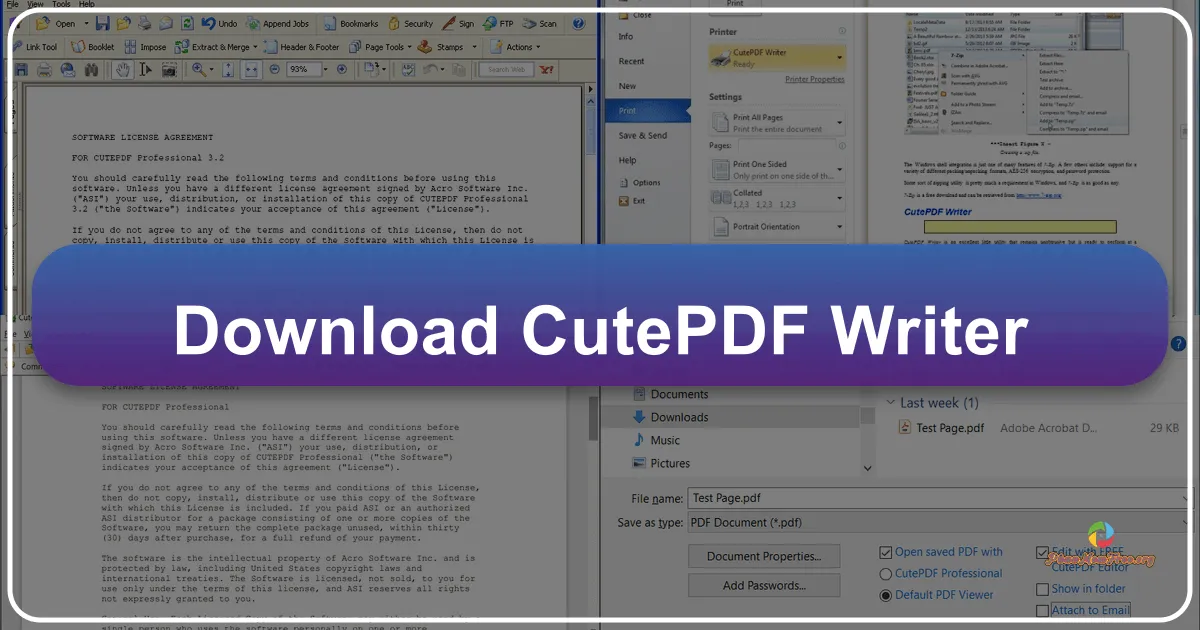 CutePDF Writer 4.0: Công cụ chuyển đổi tài liệu sang PDF miễn phí và hiệu quả
