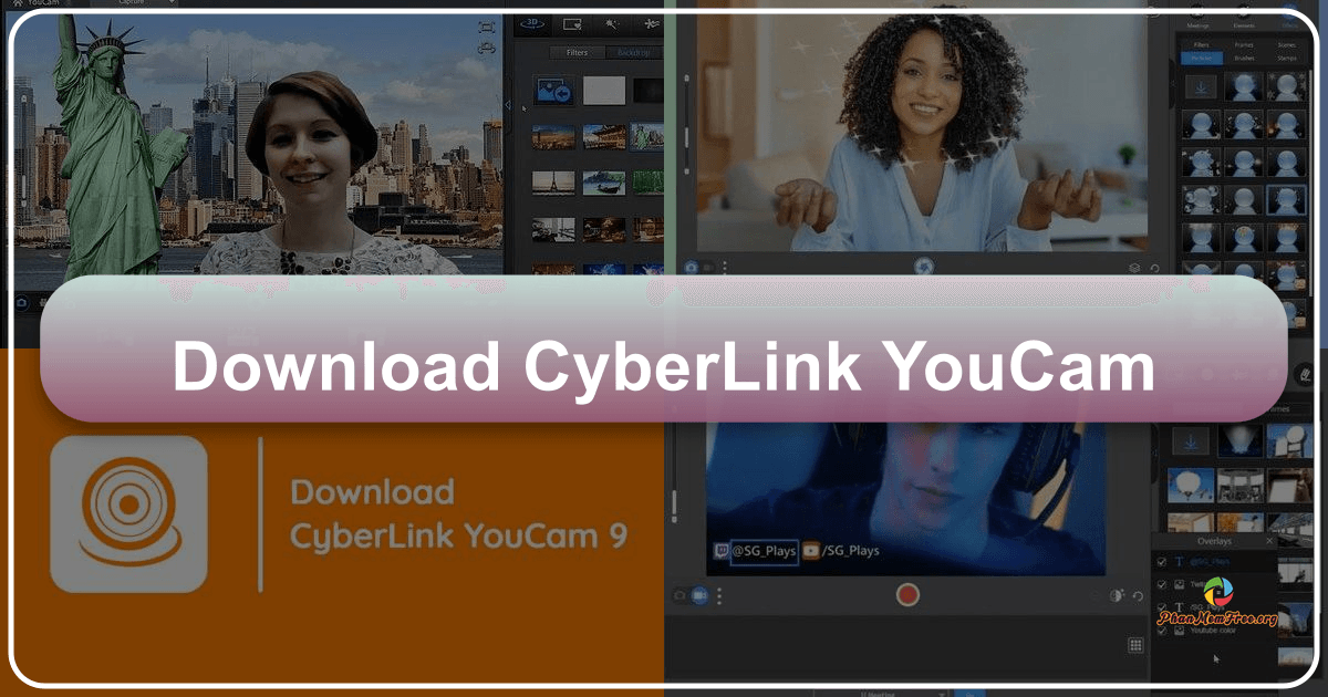 CyberLink YouCam: Phần mềm webcam đa năng cho việc trò chuyện video, phát sóng trực tiếp và chỉnh sửa ảnh. /images/download-cyberlink-youcam.png