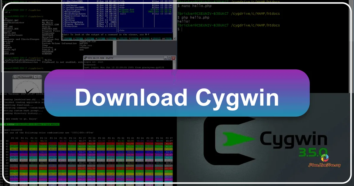 Cygwin: A Linux-like Environment for Windows