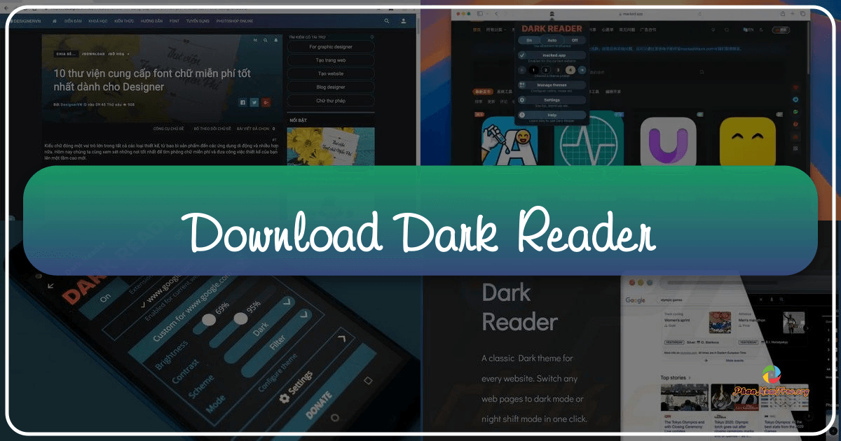 Dark Reader browser extension reduces eye strain with customizable color and brightness controls for improved nighttime browsing experiences. /images/download-dark-reader.png