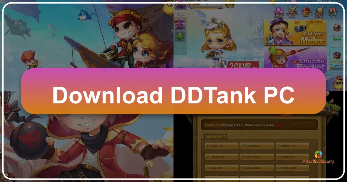 DDTank PC: Trải Nghiệm Bắn Súng Tọa Độ Đỉnh Cao trên Máy Tính