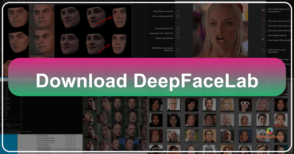 DeepFaceLab: Open-source software for creating realistic deepfakes with advanced facial manipulation capabilities. /images/download-deepfacelab.png