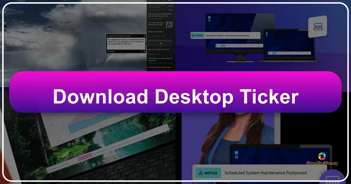 Desktop Ticker: A Customizable Desktop RSS Feed Display