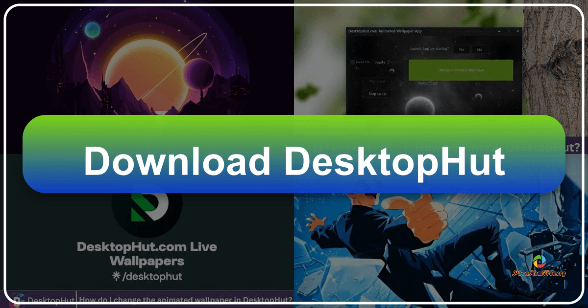 DesktopHut review: a free, simple, and efficient wallpaper program for Windows users with a clean interface. /images/download-desktophut.png