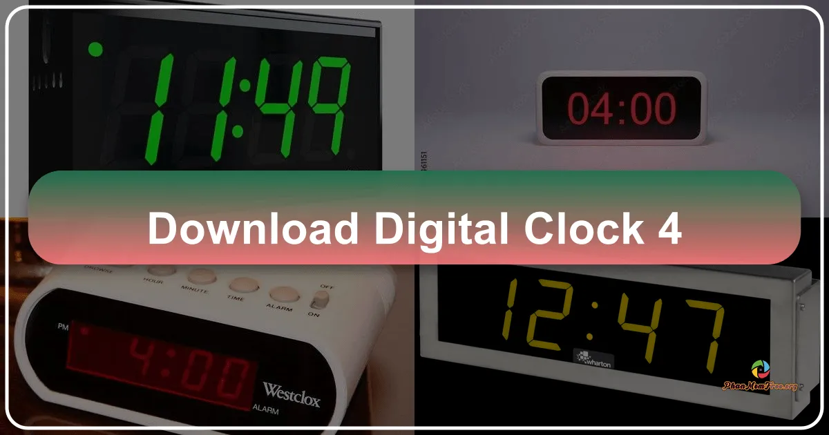 Digital Clock 4: Enhance Your Desktop with a Personalized Timepiece