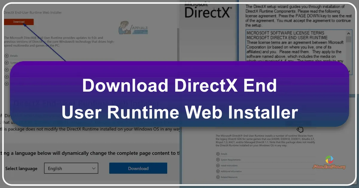 DirectX End-User Runtime Web Installer: Công cụ cập nhật DirectX nhỏ gọn và hiệu quả