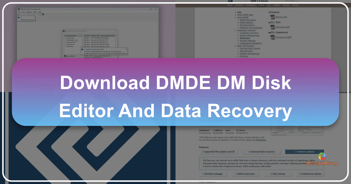 DMDE: A comprehensive data recovery and disk management tool with advanced features for professionals and home users alike. /images/download-dmde-dm-disk-editor-and-data-recovery.png