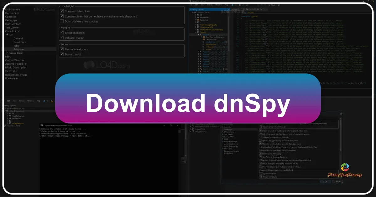 dnSpy: A Comprehensive .NET Assembly Decompiler, Debugger, and Editor