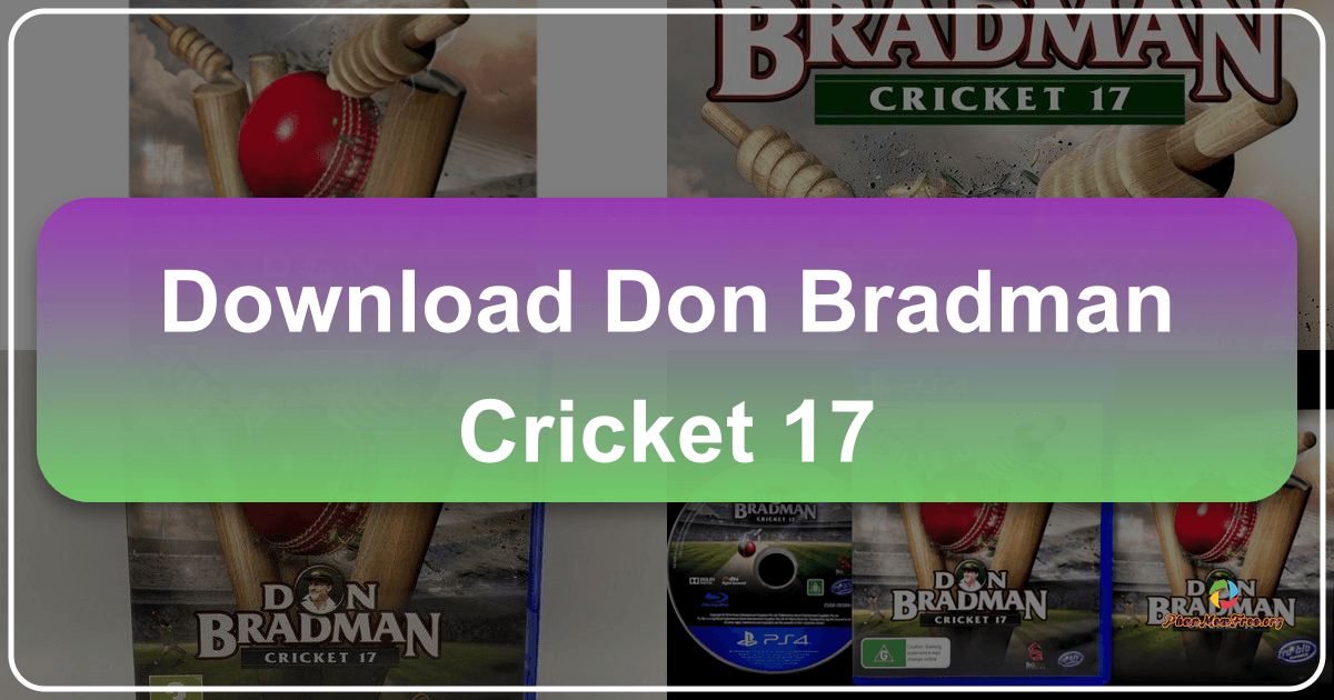 Don Bradman Cricket 17 offers immersive and realistic cricket gameplay with expanded career mode and customization options. /images/download-don-bradman-cricket-17.png