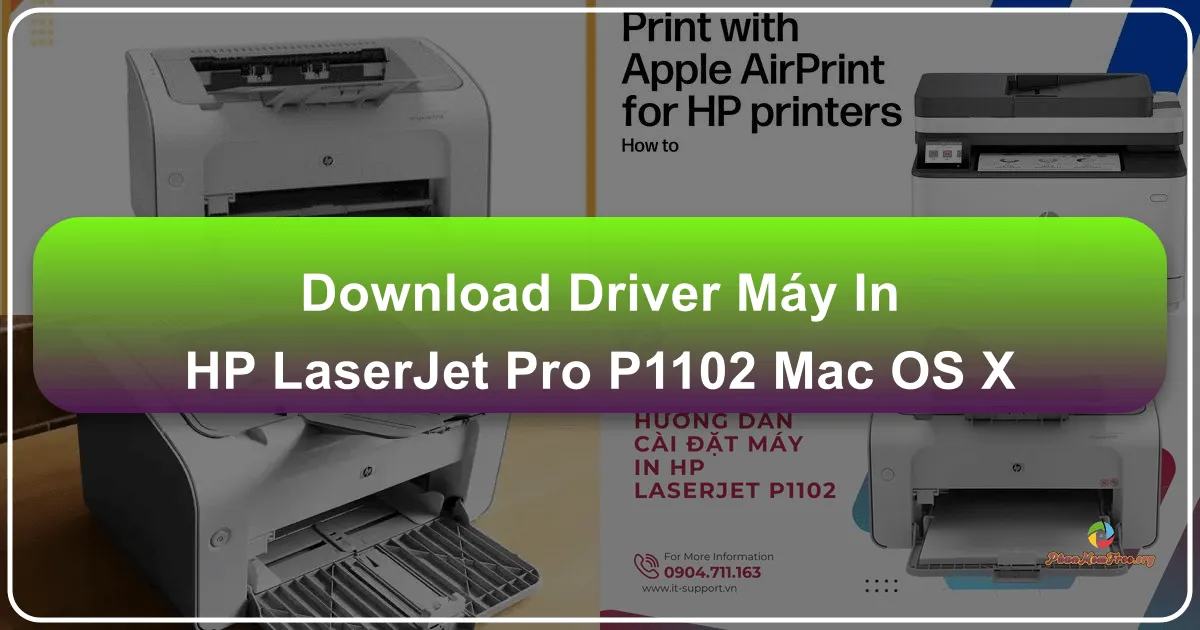 Trình điều khiển máy in HP LaserJet Pro P1102 cho macOS