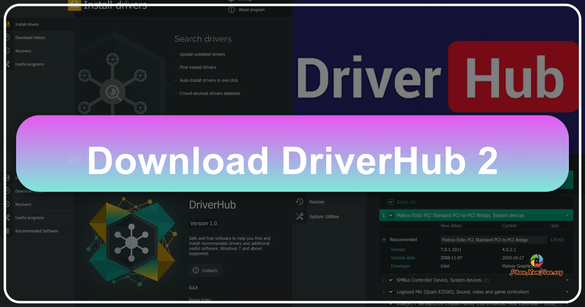 DriverHub simplifies device driver management with automated updates and user-friendly interface for optimal system performance. /images/download-driverhub-2.png