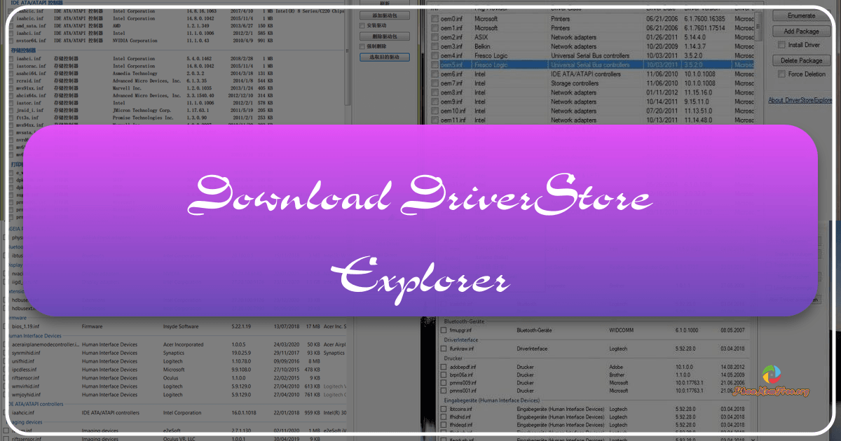 Manage Windows drivers efficiently with DriverStore Explorer, a free, open-source utility for optimizing system performance and stability. /images/download-driverstore-explorer.png