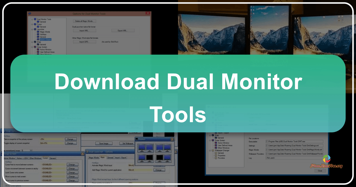 Dual Monitor Tools enhances multi-screen productivity with portable, customizable applications for efficient window and monitor management. /images/download-dual-monitor-tools.png