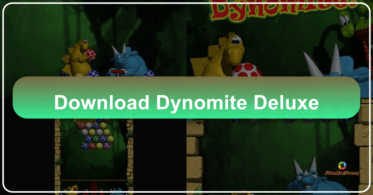 Dynomite Deluxe: A fun, addictive puzzle game with diverse modes and charming visuals, offering a prehistoric adventure experience. /images/download-dynomite-deluxe.png