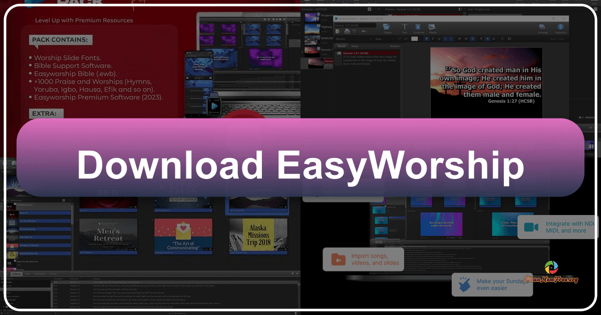EasyWorship: Comprehensive church presentation software for streamlined worship services and multimedia management. /images/download-easyworship.png