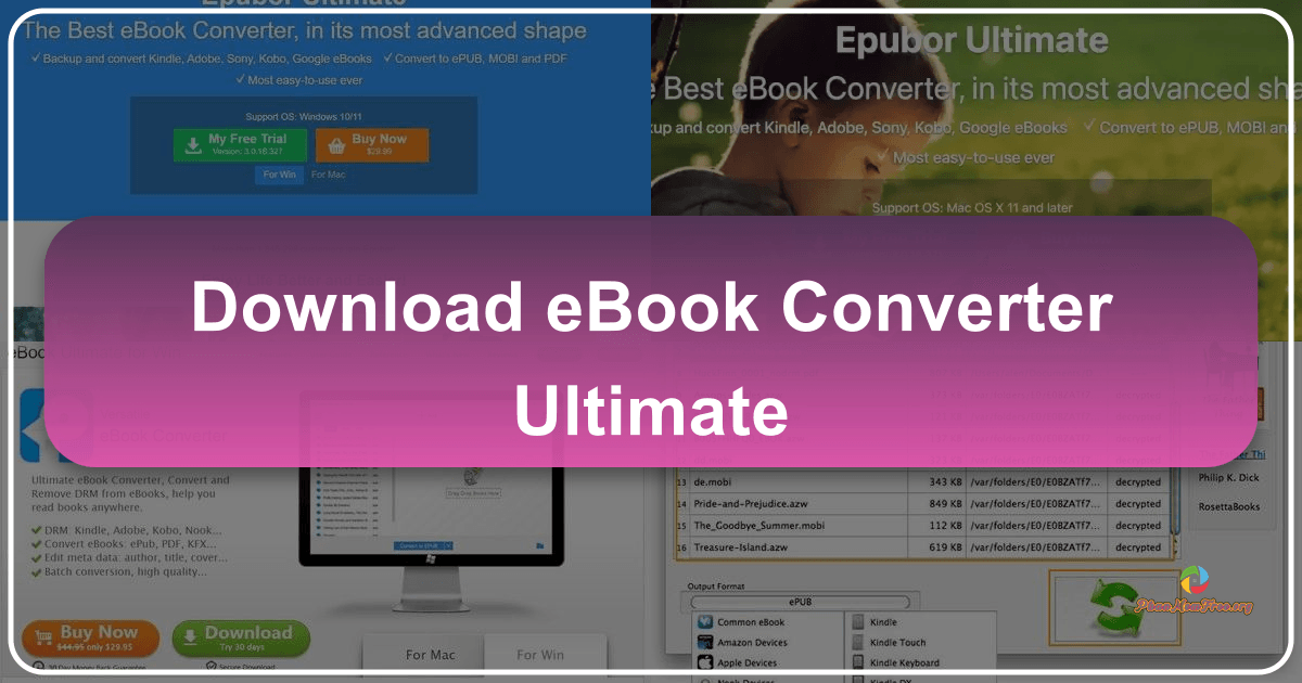 Epubor Ultimate: a comprehensive eBook converter for format conversion and DRM removal with versatile features and user-friendly interface. /images/download-ebook-converter-ultimate.png