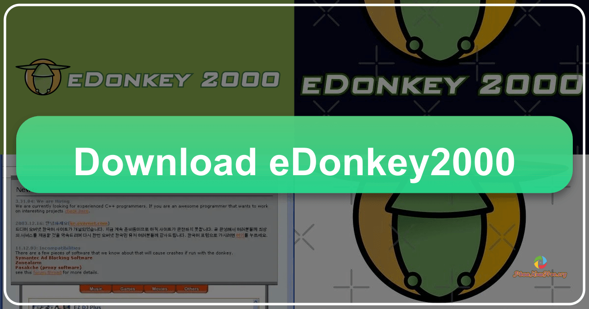 eDonkey2000: A pioneering P2P file-sharing platform with a complex legacy of innovation and copyright controversy. /images/download-edonkey2000.png