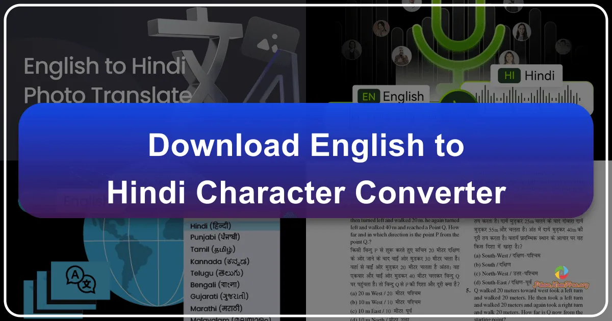 English to Hindi Character Converter: A Comprehensive Guide