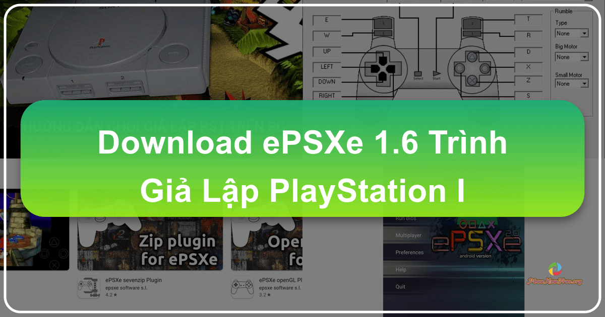 Trình giả lập PlayStation I ePSXe mang lại trải nghiệm chơi game mượt mà và chân thực trên máy tính. /images/download-epsxe-16-trinh-gia-lap-playstation-i.png