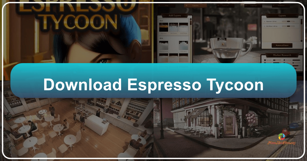 Explore Espresso Tycoon, a premium coffee shop simulation game with complex business management and customization options. /images/download-espresso-tycoon.png