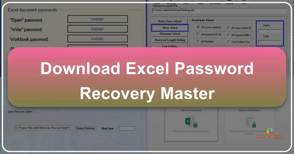 Excel Password Recovery Master: Giải pháp khôi phục mật khẩu Excel hiệu quả