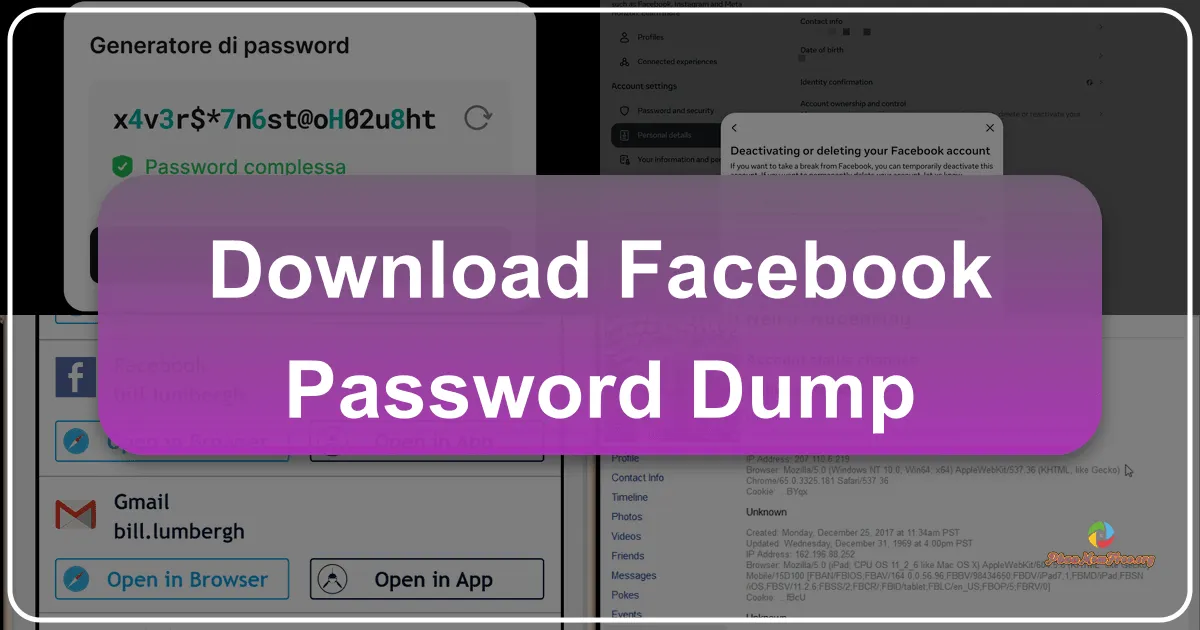 Facebook Password Dump: A Comprehensive Overview