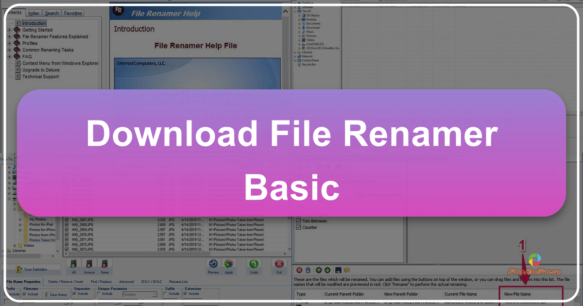 File Renamer Basic: A simple, user-friendly tool for renaming multiple files efficiently on Windows systems with ease. /images/download-file-renamer-basic.png