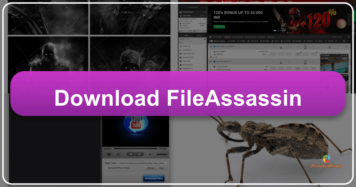 FileASSASSIN: A freeware utility to delete stubborn, locked files on Windows systems with advanced techniques. /images/download-fileassassin.png